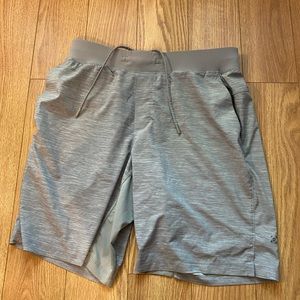 Light Grey Men’s Lululemon Linerless Shorts 9” Large
